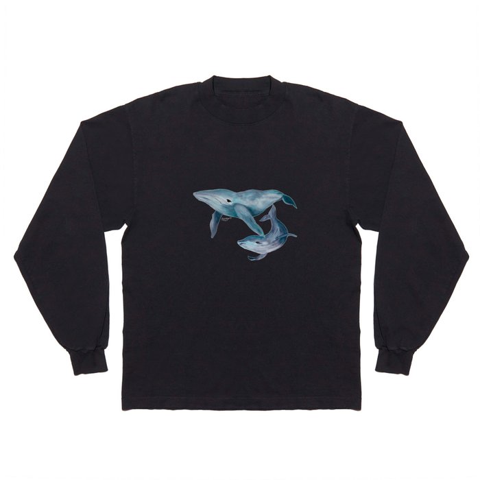 Whales and Octopuses Long Sleeve T Shirt