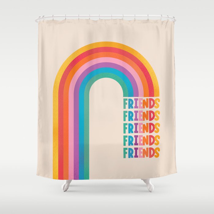 Rainbow Friends Shower Curtain