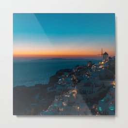 Santorini Island, Greece | Cyclades Islands | Mediterranean Sea | Greek Islands Photography 17 Metal Print