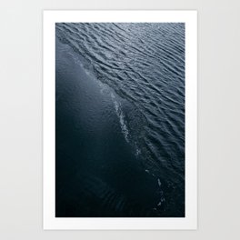 Water and ice | Fine art print Art Print | Digital, Nature, Nautical, Boho, Fine, Ice, Blue, Minimalist, Wallpaper, Poster 