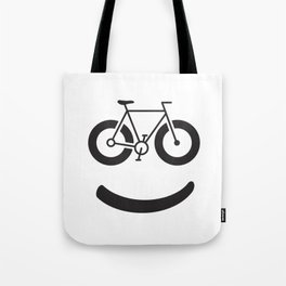 Bike Smile - Smiley Face Tote Bag