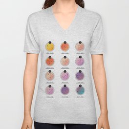 Zodiac Chart | Colorful V Neck T Shirt