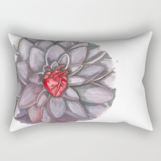 BLOOMING HEART Rectangular Pillow