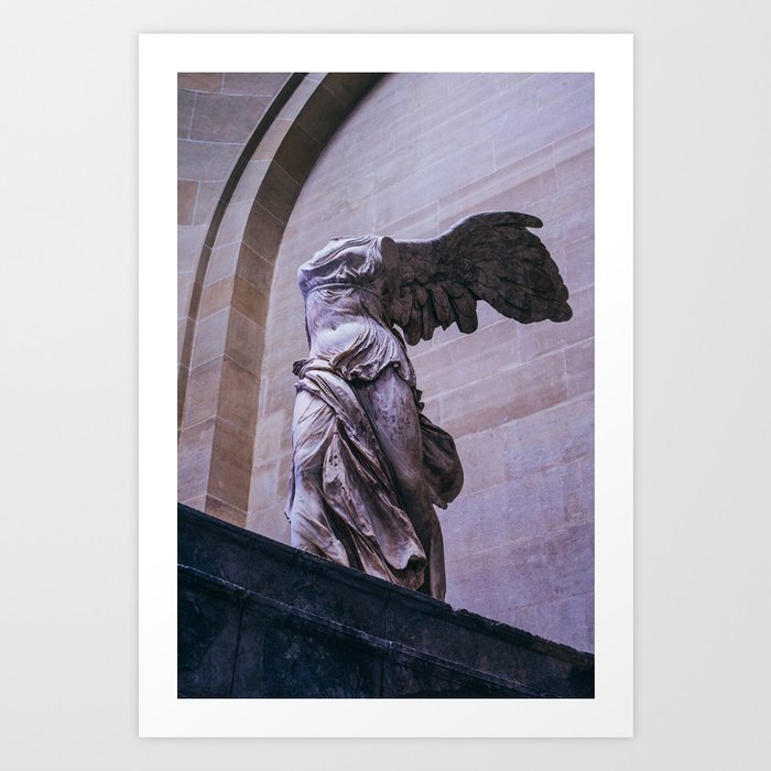 Winged Victory Of Samothrace - Louvre Statue - Paris France Photography Art Print