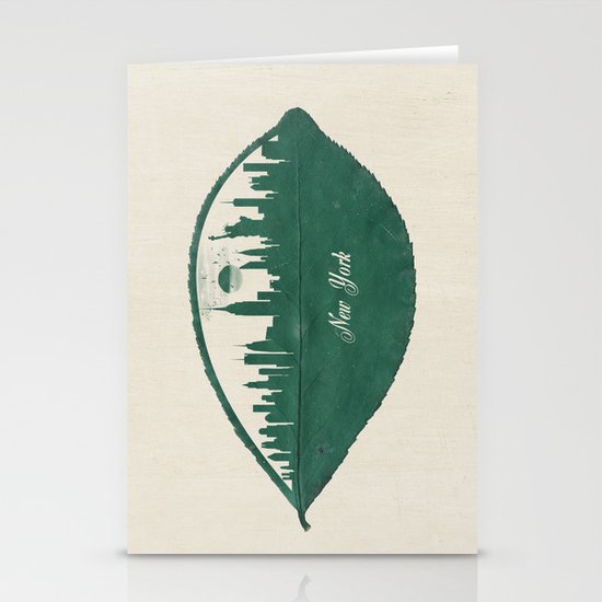 New York Skyline at Sunrise Stationery Cards