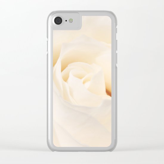 White Winterrose - Rose- Roses Clear iPhone Case