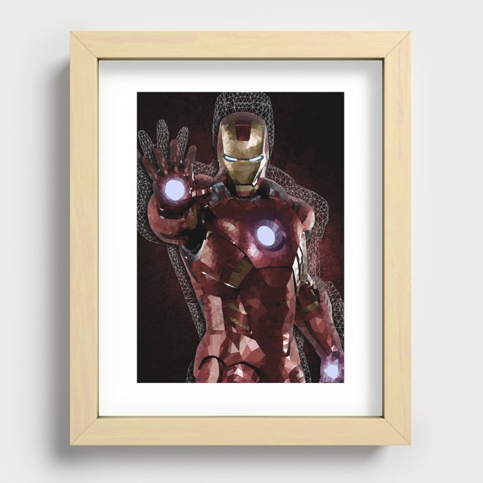 The iron hero Recessed Framed Print