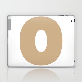 O (Tan & White Letter) Laptop Skin