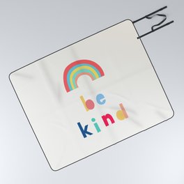 Be Kind Rainbow Picnic Blanket