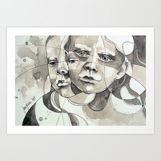 Made of two Art Print