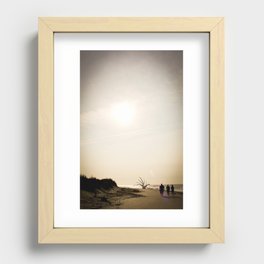 Stroll along the Beach Recessed Framed Print