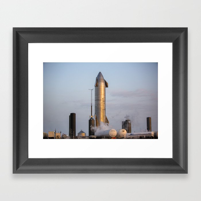 SpaceX Starship SN10 Cryogenic Proof Test 3 Framed Art Print