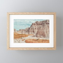 Pastel Badlands  Framed Mini Art Print
