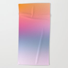 Rainbow Blush Gradient Beach Towel