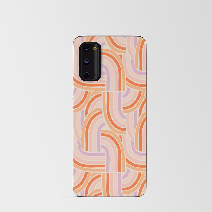 Rainbow Slide in Pink Orange and Lilac Android Card Case