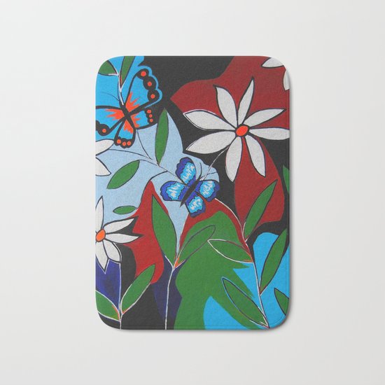 A Butterflies Paradise Bath Mat