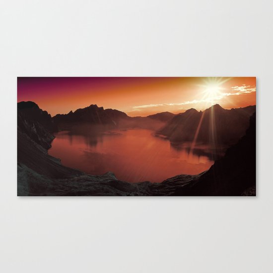 Sunset coucher de soleil Canvas Print