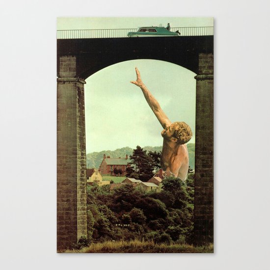 drowning in the countryside Canvas Print