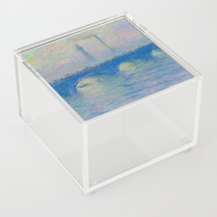 Waterloo Bridge, Fog Effect, 1899-1904 by Claude Monet Acrylic Box