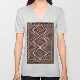 Bohemian Heritage Design V Neck T Shirt