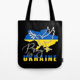 Ukranian flag peace for ukraine pray for ukraine Tote Bag