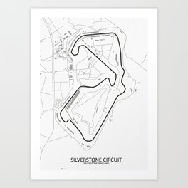 Silverstone Circuit Art Print
