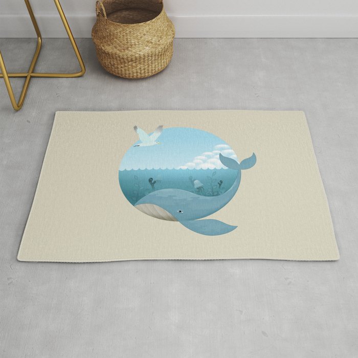 Whale & Seagull (US and THEM) Rug