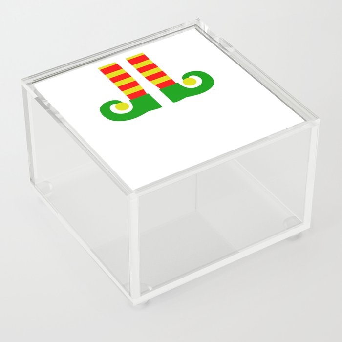 Santa Claus Elf Shoes Acrylic Box