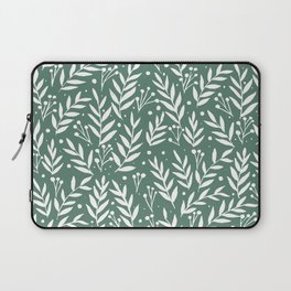 Festive branches - sage green Laptop Sleeve