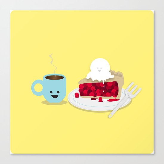 Coffee and Pie Canvas Print