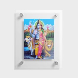 Shiva and Shakti Floating Acrylic Print