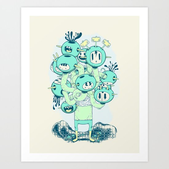 Many Heads are Better than None Art Print