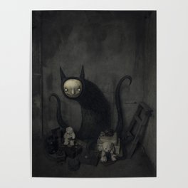 Cat monster Poster