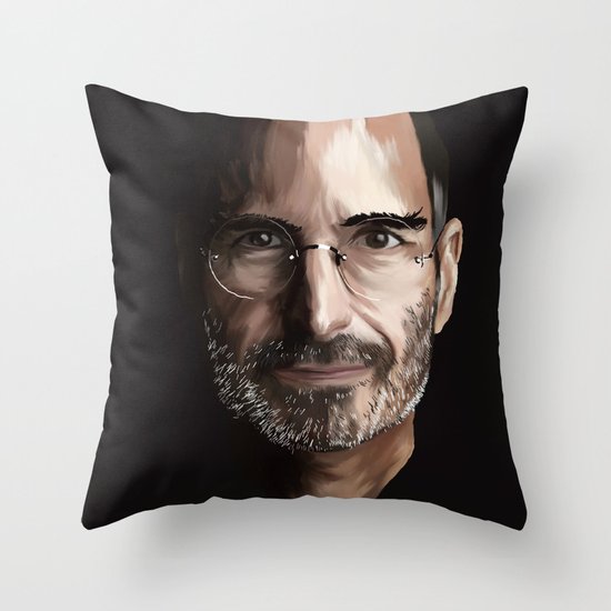 Steve Jobs Throw Pillow