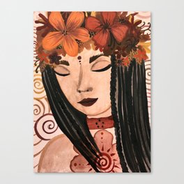 Blossoming Goddess Canvas Print