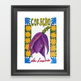 banana heart Framed Art Print