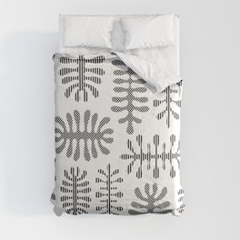 Inspired by Matisse seaweed vintage design White Comforter