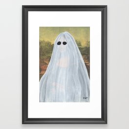 "Ghost Mona Lisa" Framed Art Print