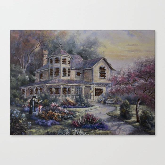 Haunted House Investigation Canvas Print