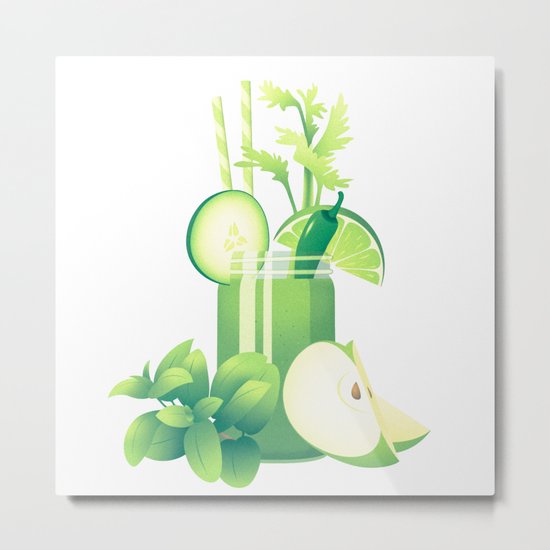 Green Fuel Metal Print