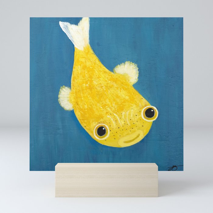 Yellow Puffer Mini Art Print