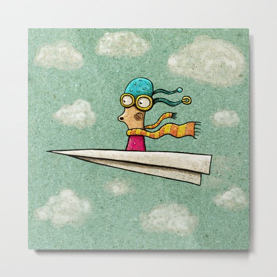 Paperplane2 Metal Print