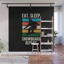 Funny Snowboard Snowboarding Wall Mural