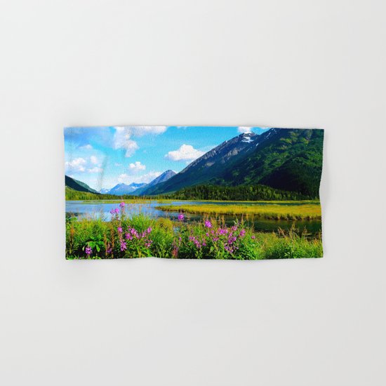 God's Country - Summer in Alaska Hand & Bath Towel