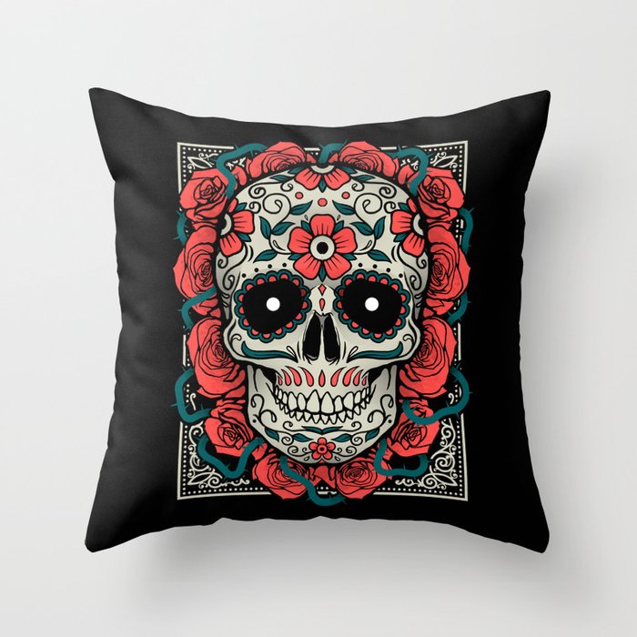 Day of the Dead Throw Pillow