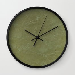 Italian Style Tuscan Olive Green Stucco - Luxury - Neutral Colors - Home Decor - Corbin Henry Wall Clock