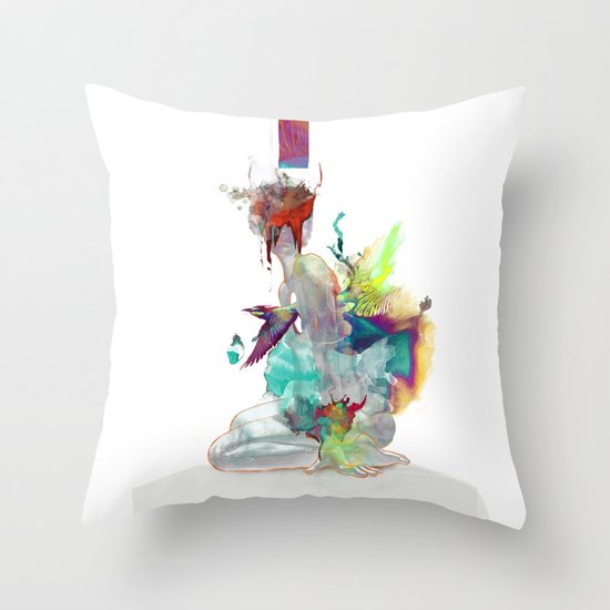 Echoed Through Throw Pillow