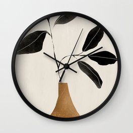 minimal plant 6 Wall Clock