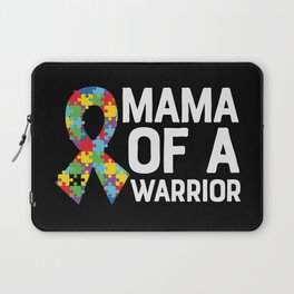 Mama Of A Warrior Autism Awareness Laptop Sleeve