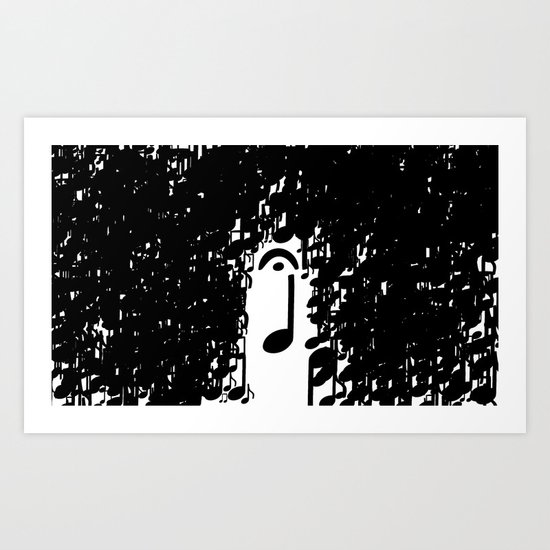 Musical Rain Art Print